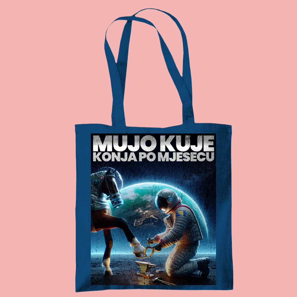 Tragetasche (Tote Bag) Mujo kuje konja po mjesecu