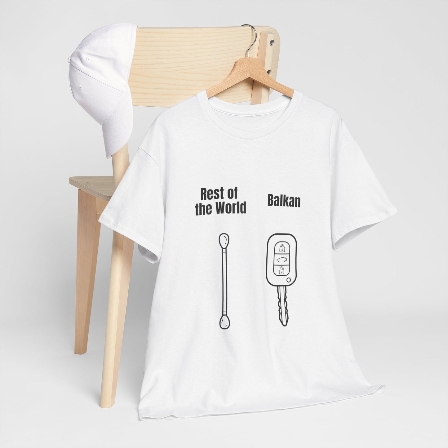 Lustiges Balkan T-Shirt Unisex Schweres Baumwoll-T-Shirt