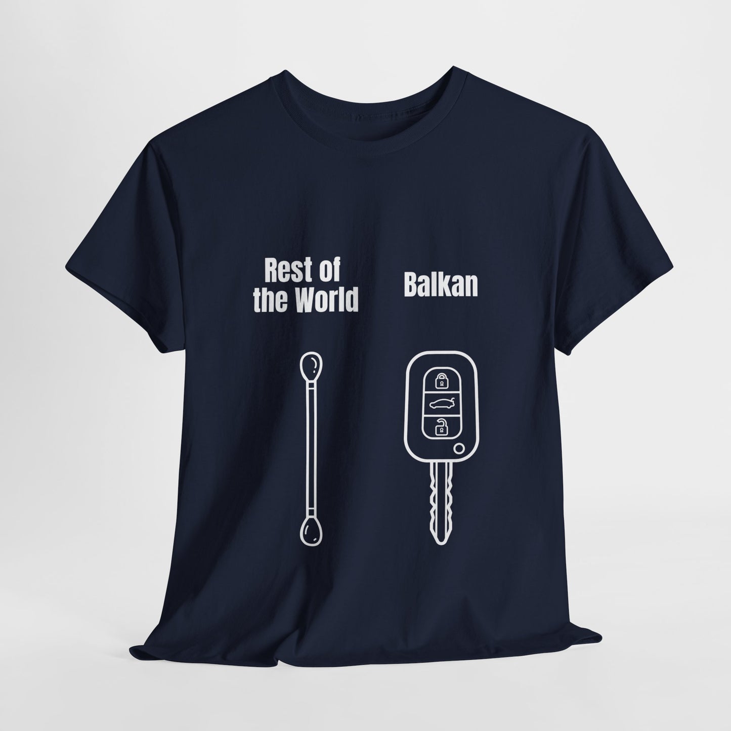 Lustiges Balkan T-Shirt Unisex Schweres Baumwoll-T-Shirt