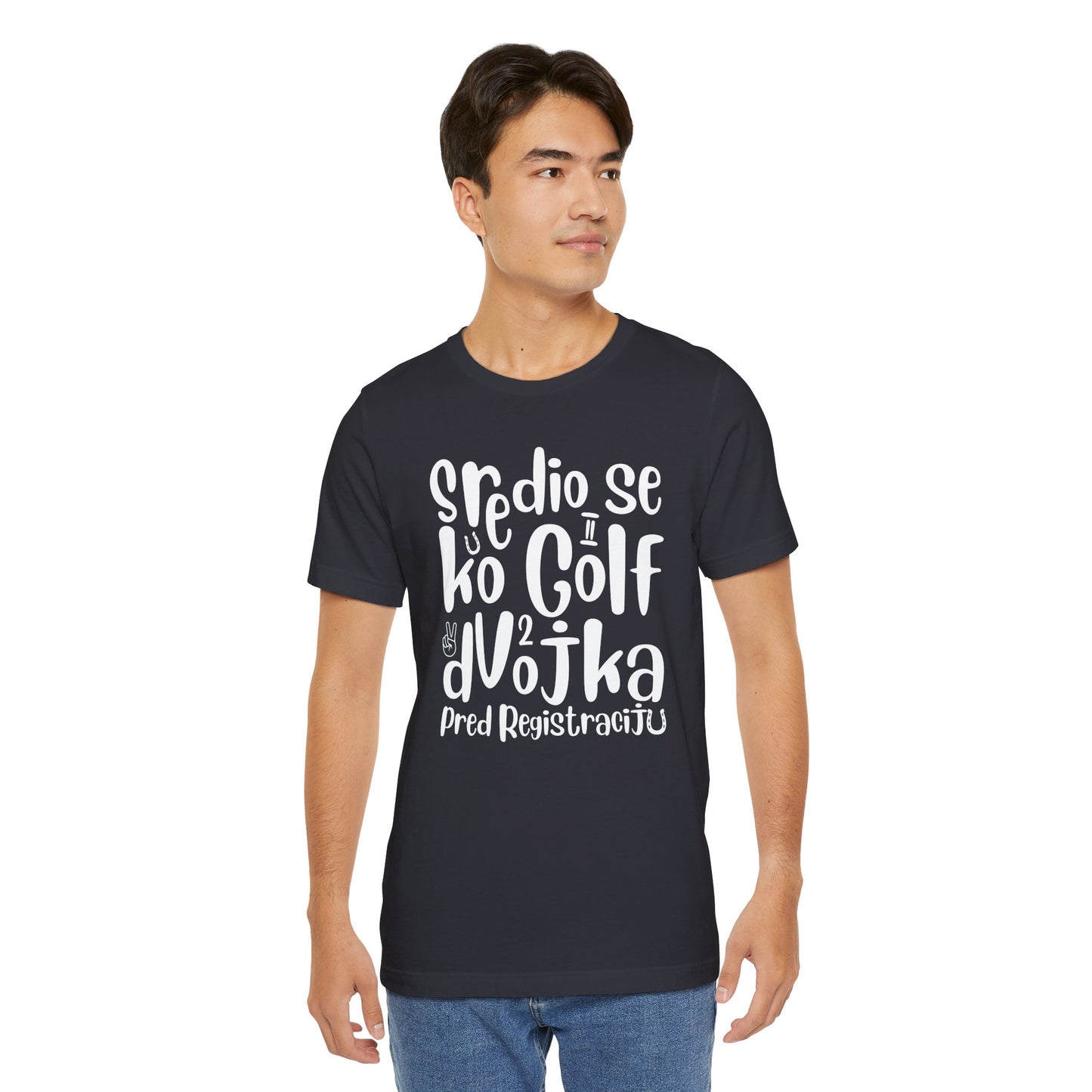 VW Golf 2 bosnisch Lustiges Kurzarm-T-Shirt