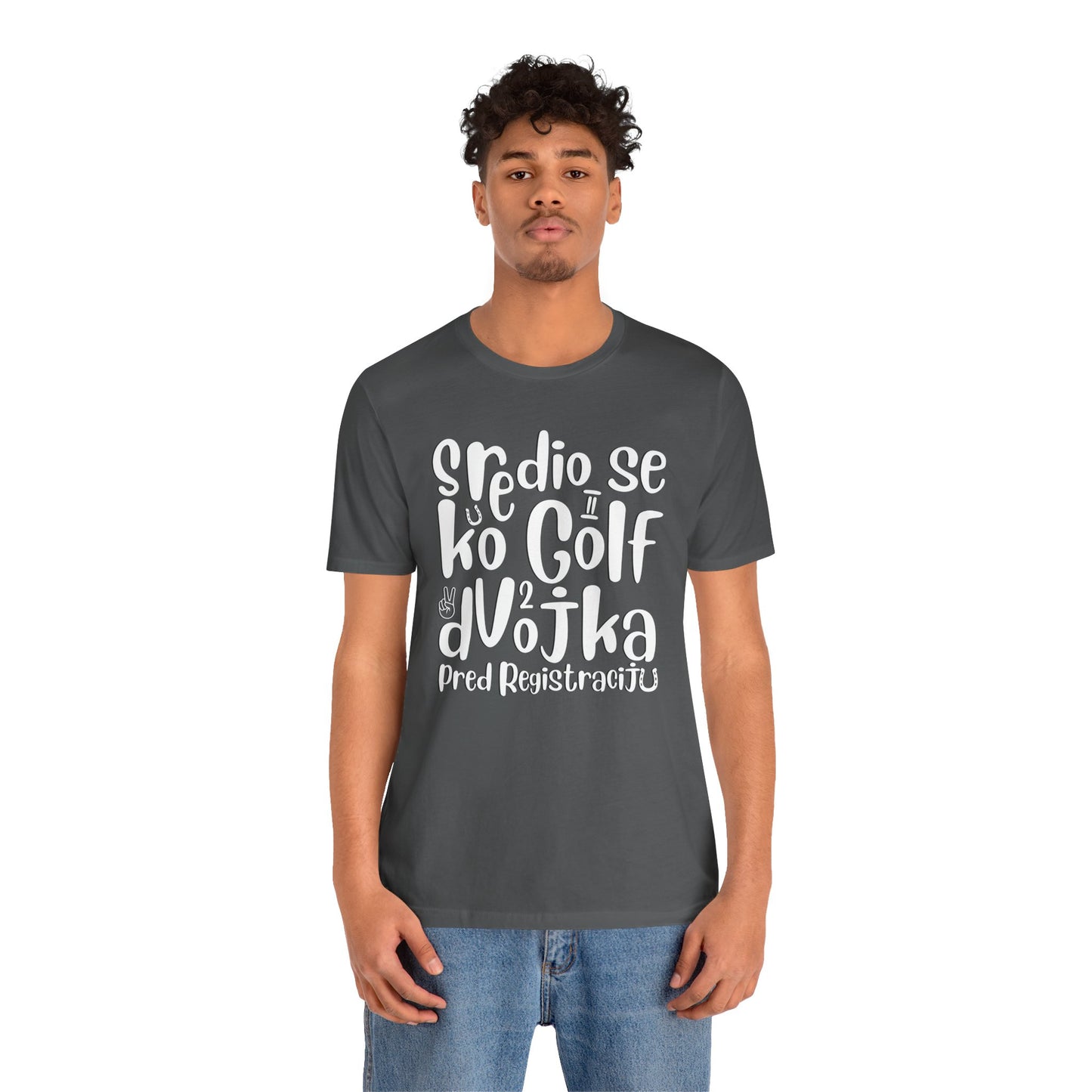 VW Golf 2 bosnisch Lustiges Kurzarm-T-Shirt