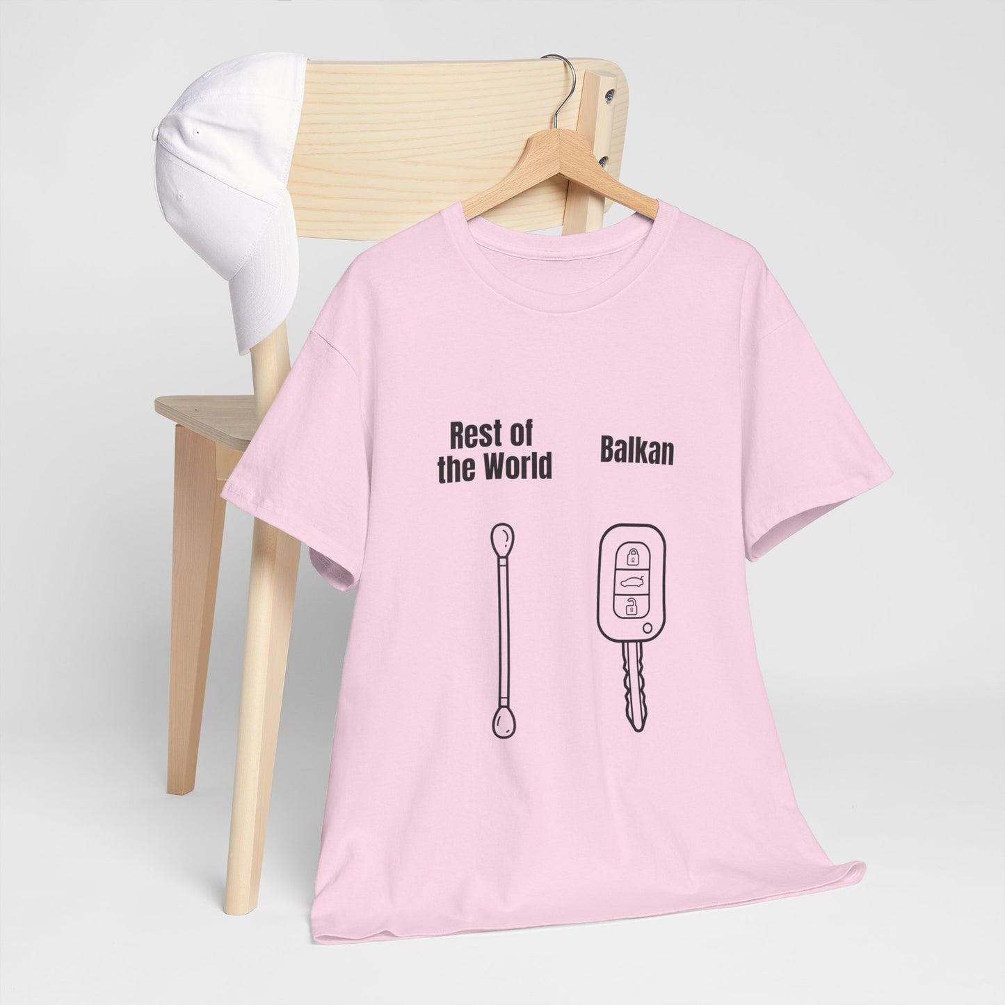 Lustiges Balkan T-Shirt Unisex Schweres Baumwoll-T-Shirt