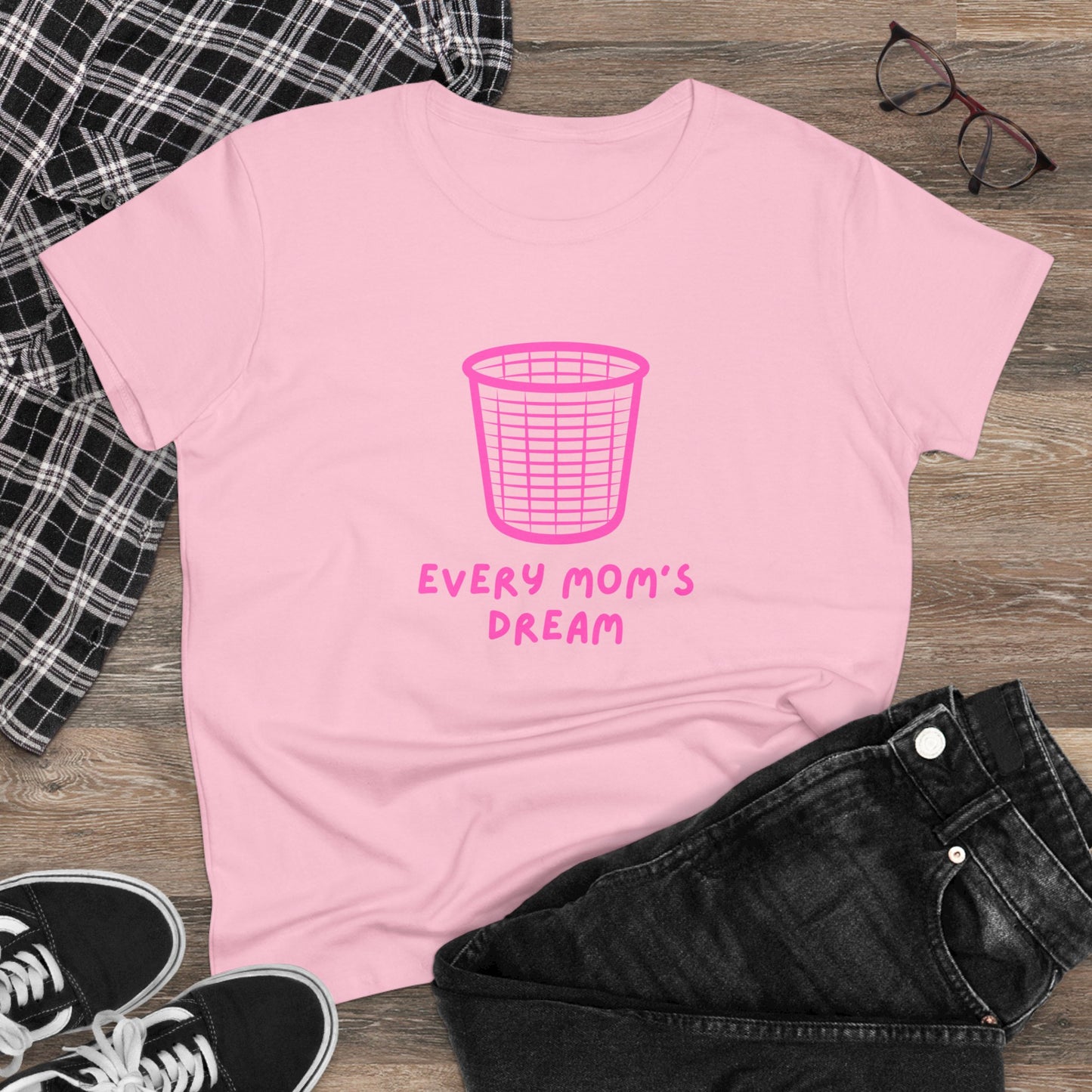 Der Traum jeder Mama mittelschweres Baumwoll-T-Shirt