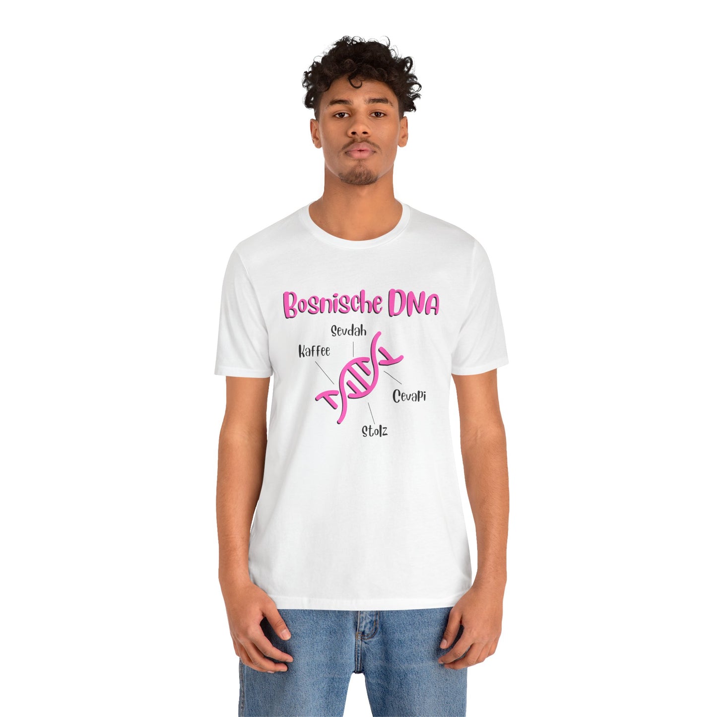 Bosnische DNA Unisex Kurzärmeliges T-Shirt
