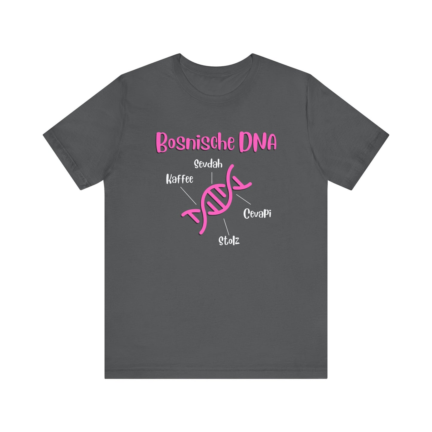 Bosnische DNA Unisex Kurzärmeliges T-Shirt