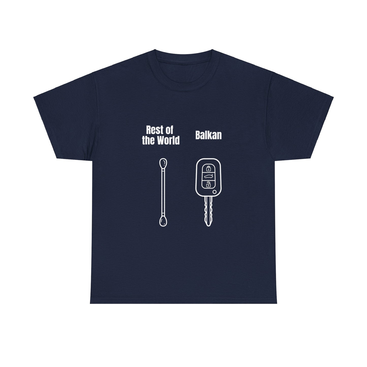 Lustiges Balkan T-Shirt Unisex Schweres Baumwoll-T-Shirt