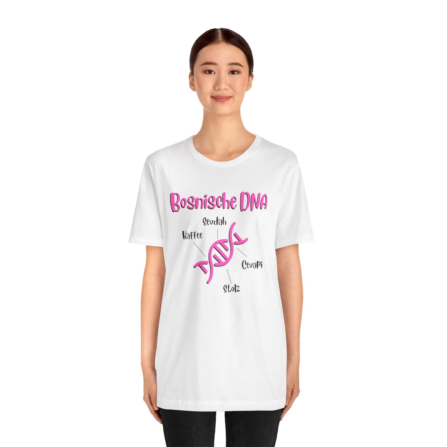 Bosnische DNA Unisex Kurzärmeliges T-Shirt