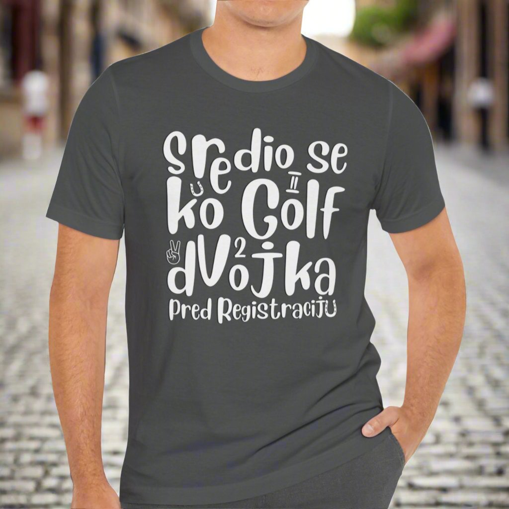 VW Golf 2 bosnisch Lustiges Kurzarm-T-Shirt