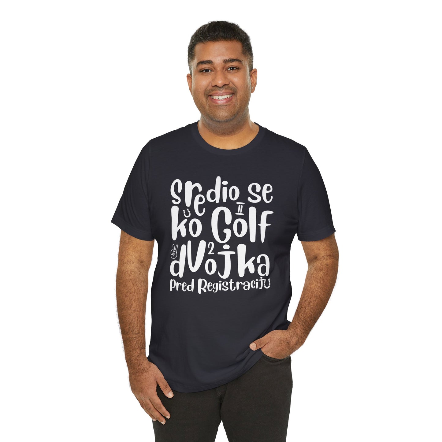 VW Golf 2 bosnisch Lustiges Kurzarm-T-Shirt