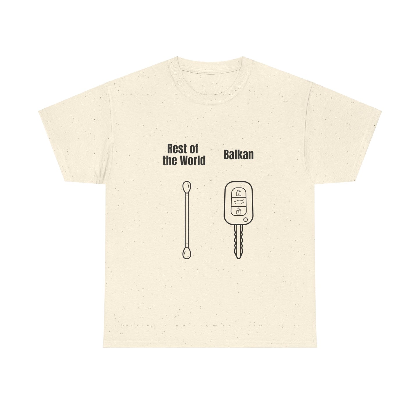 Lustiges Balkan T-Shirt Unisex Schweres Baumwoll-T-Shirt