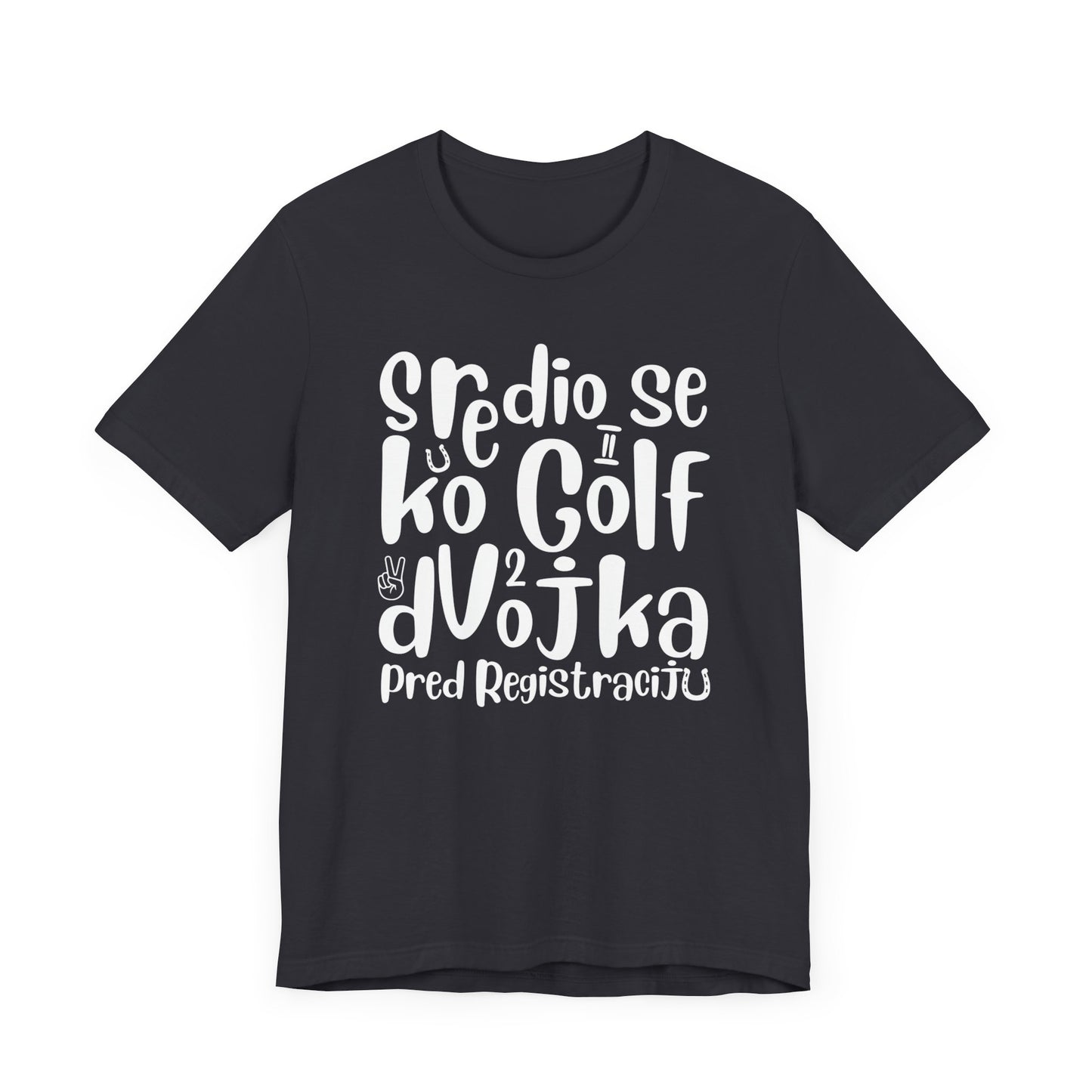 VW Golf 2 bosnisch Lustiges Kurzarm-T-Shirt
