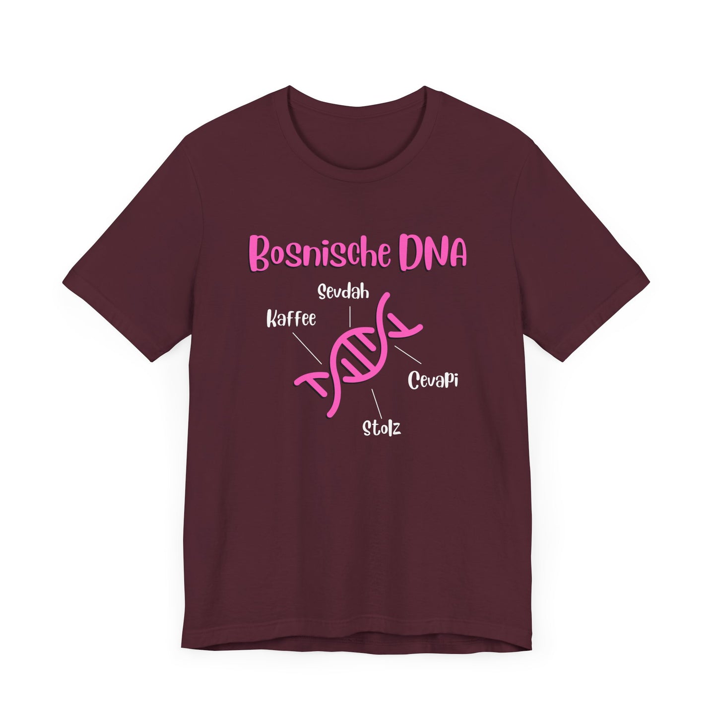 Bosnische DNA Unisex Kurzärmeliges T-Shirt