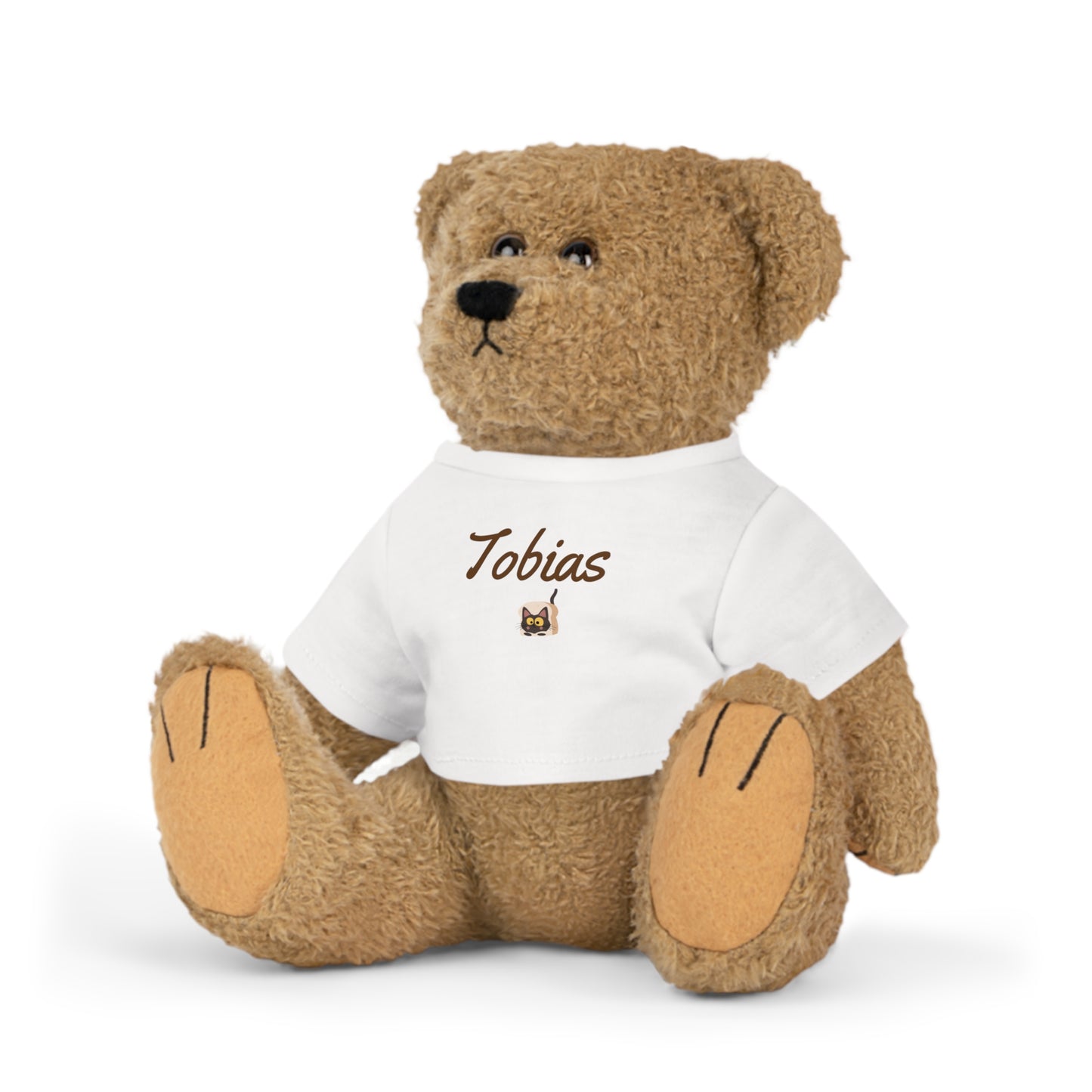 Plüsch-Babyspielzeug als Geschenk mit personalisiertem T-Shirt