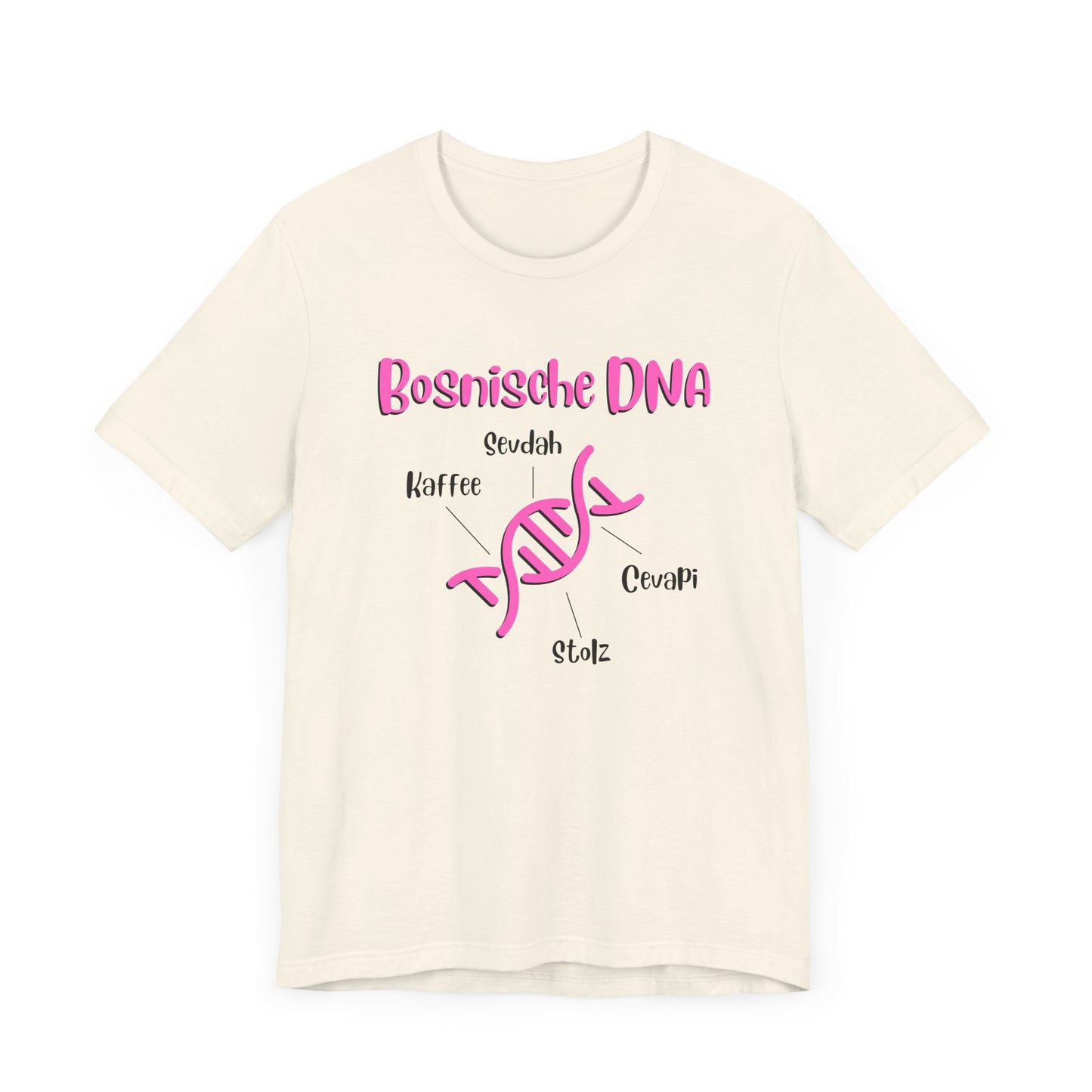 Bosnische DNA Unisex Kurzärmeliges T-Shirt