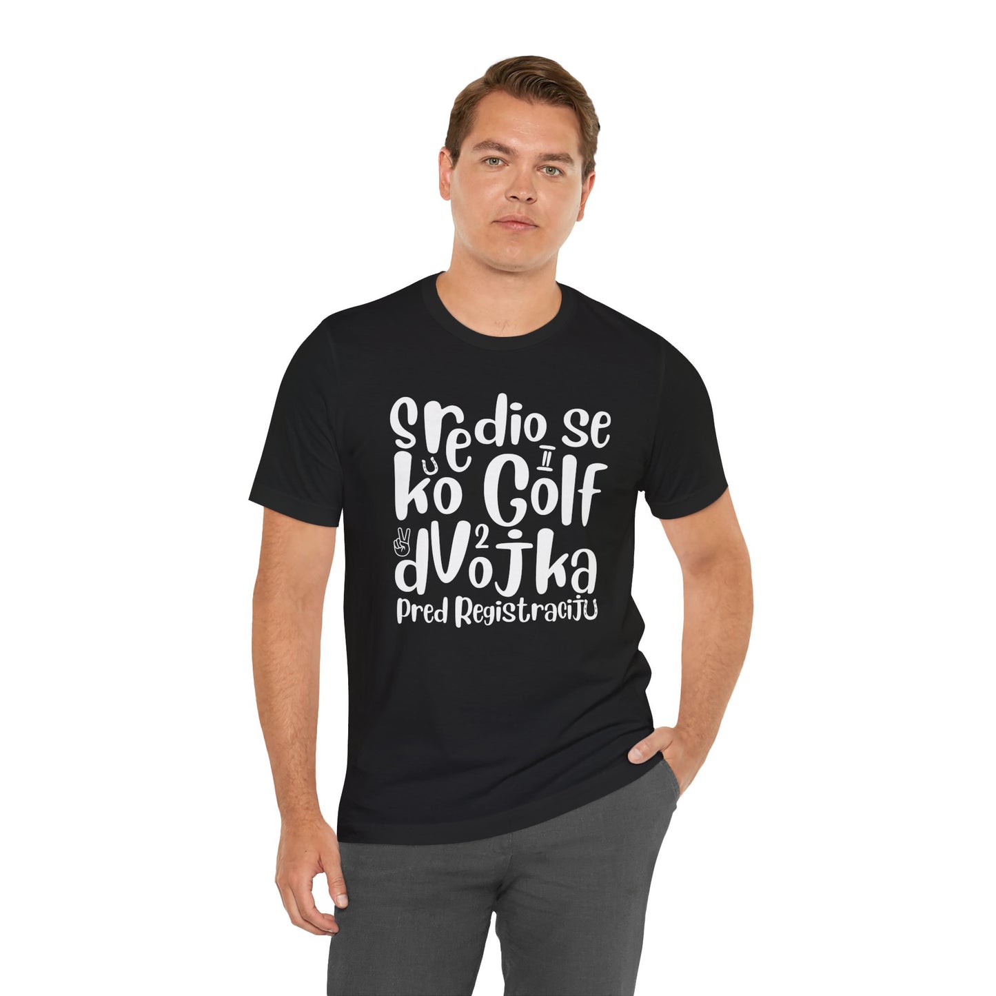 VW Golf 2 bosnisch Lustiges Kurzarm-T-Shirt