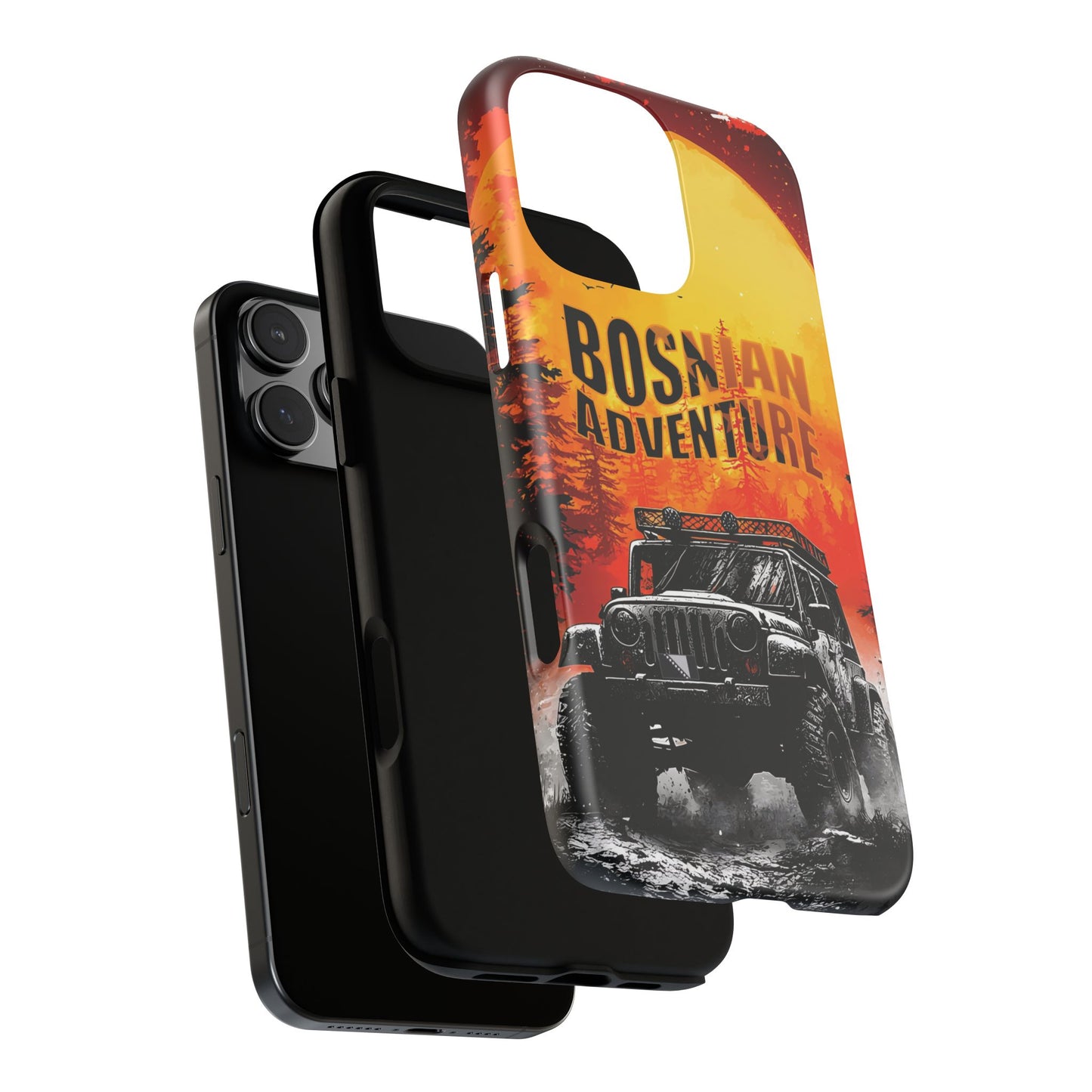 Bosnische Robuste Abenteuer-Hülle für das iPhone 16 & Samsung Galaxy Ultra