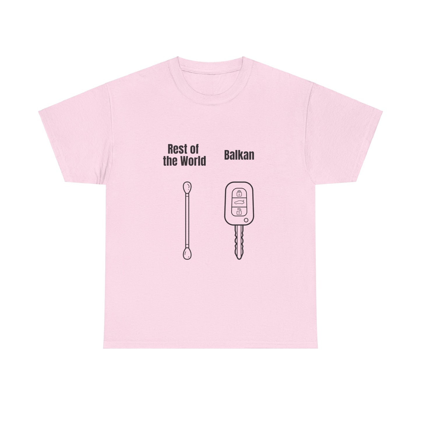 Lustiges Balkan T-Shirt Unisex Schweres Baumwoll-T-Shirt