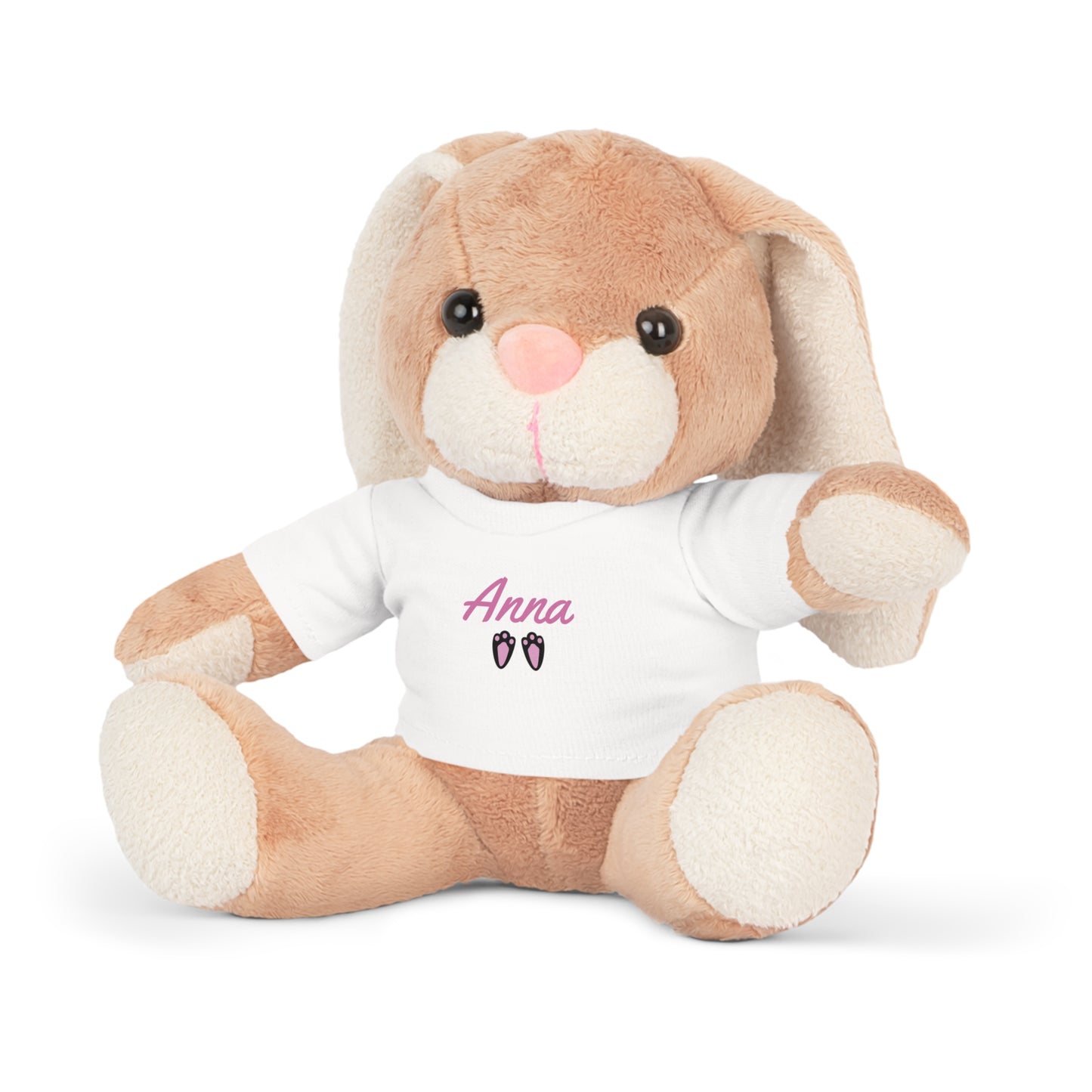 Plüsch-Babyspielzeug als Geschenk mit personalisiertem T-Shirt