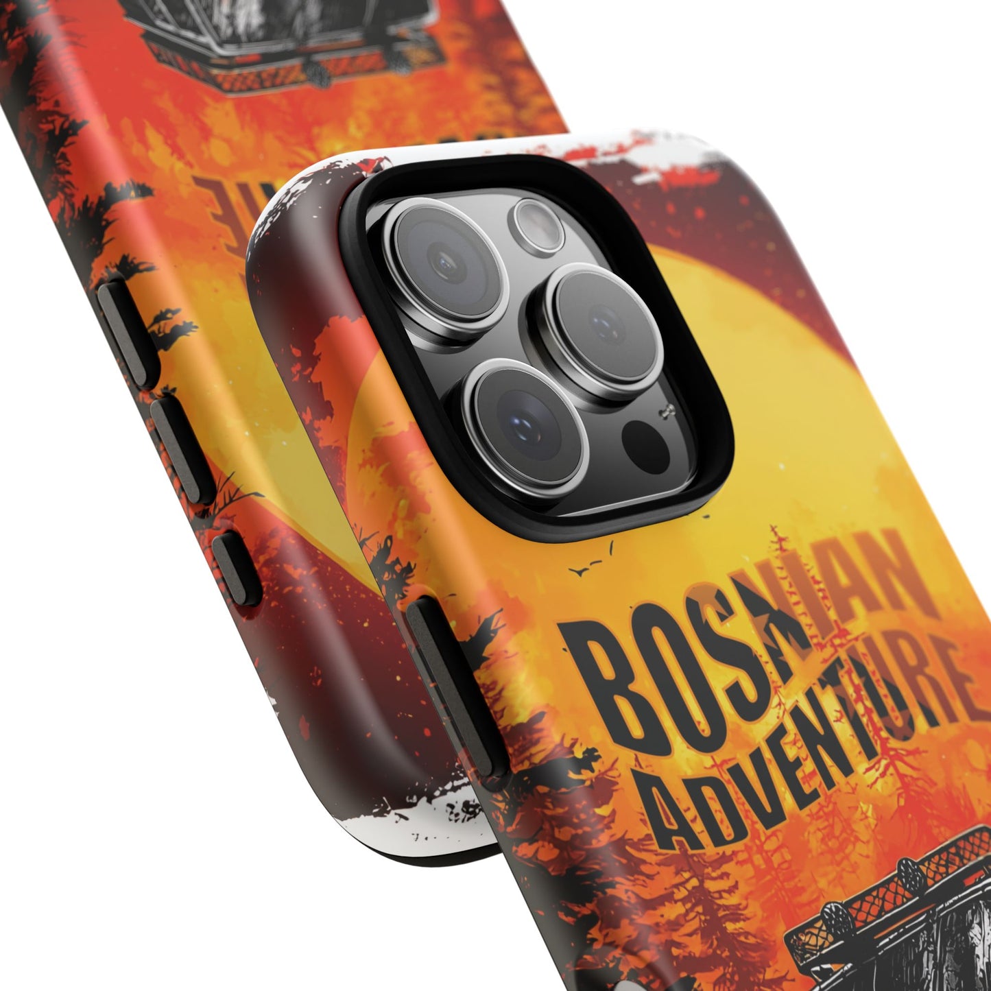 Bosnische Robuste Abenteuer-Hülle für das iPhone 16 & Samsung Galaxy Ultra