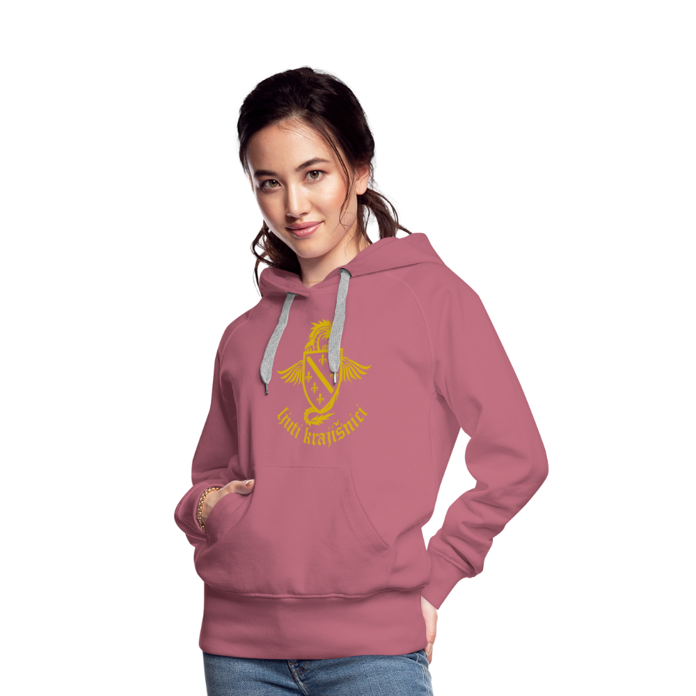 Ljuti Krajisnici Damen Premium Kapuzenpullover - Malve