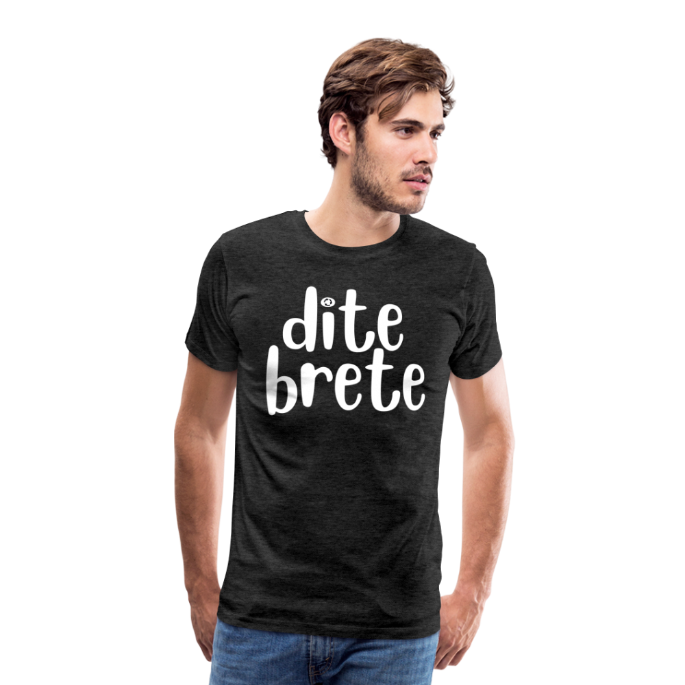 Dite Brete Herren Premium T-Shirt - Anthrazit