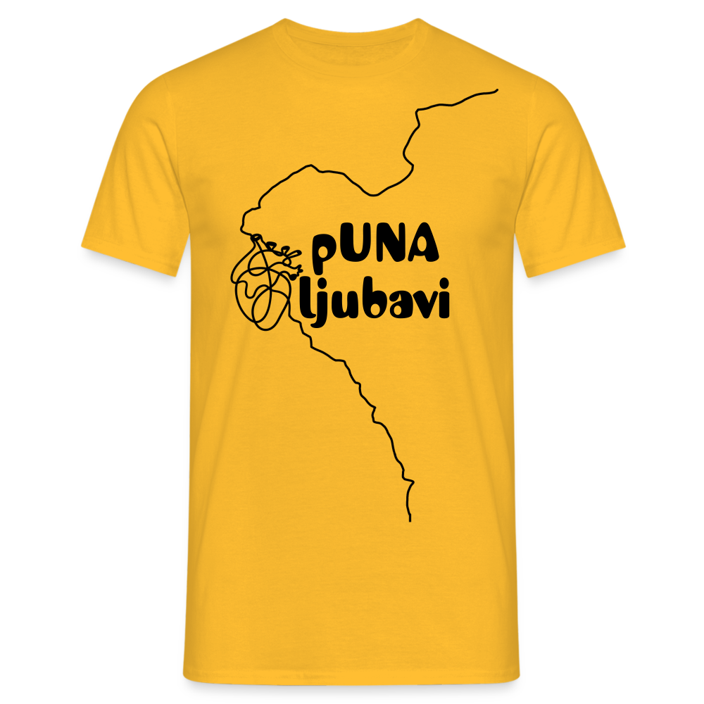 Fluß Una Männer T-Shirt - Gelb