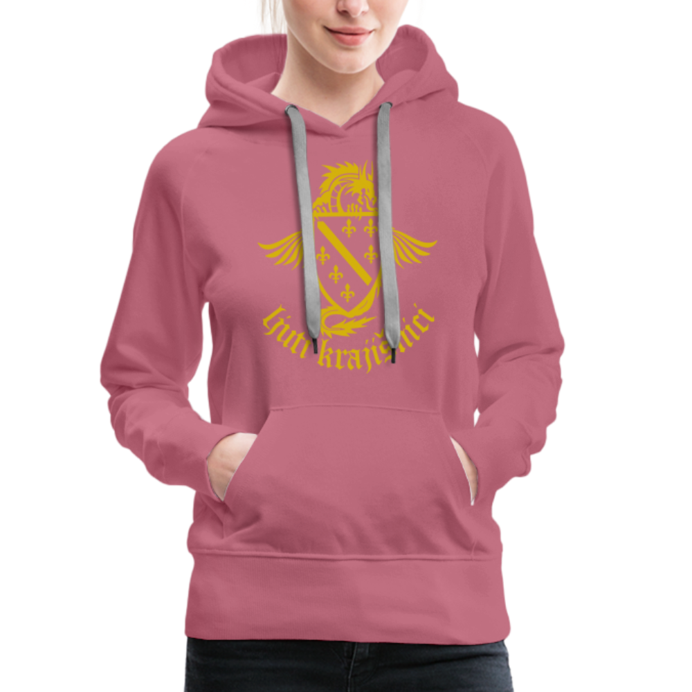 Ljuti Krajisnici Damen Premium Kapuzenpullover - Malve