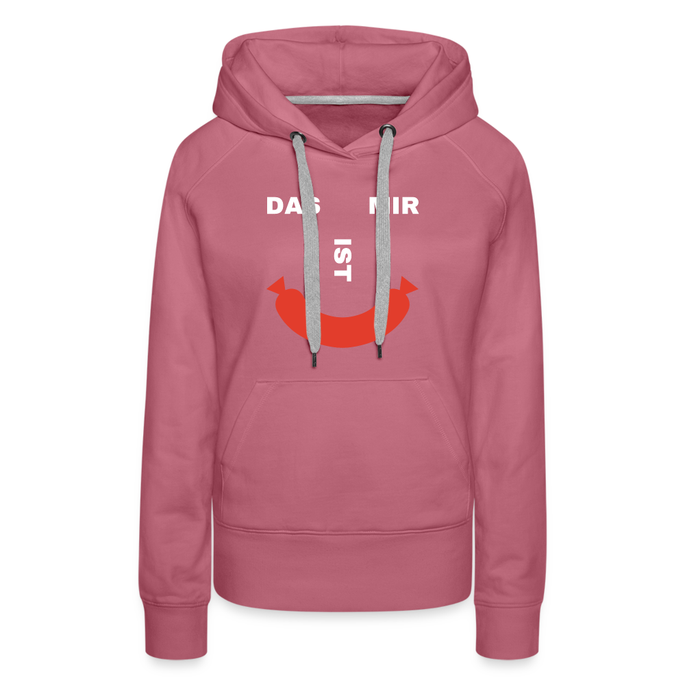 Das ist mir Wurst Damen Premium Hoodie - Malve
