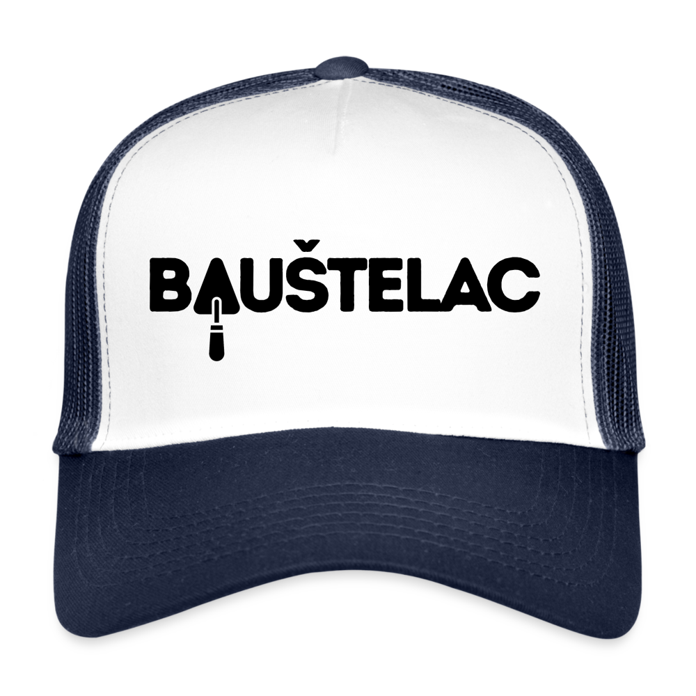 Baustelac Trucker-Kappe - Weiß/Navy