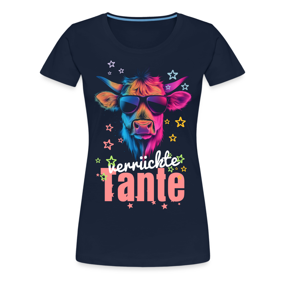 Moderne Tante Damen Premium T-Shirt - Navy