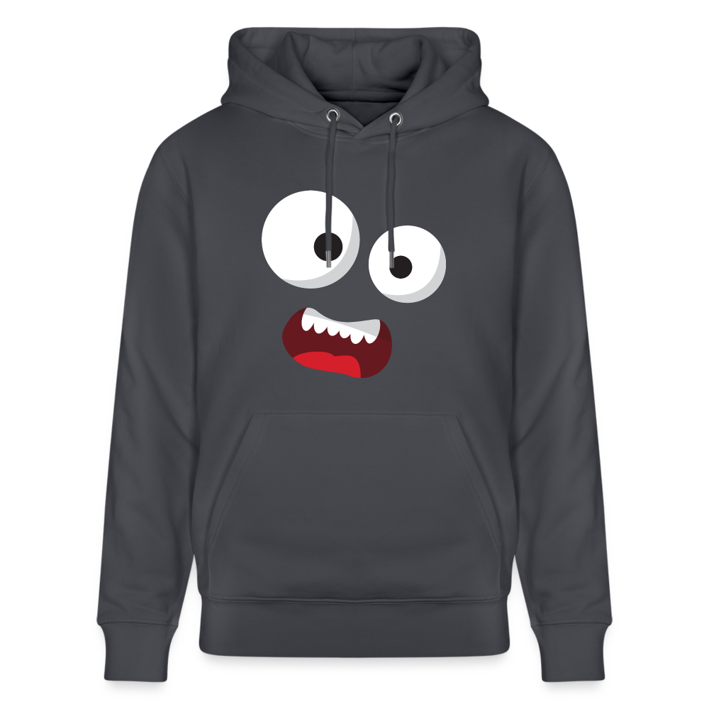 Monster-Bio-Hoodie - Indigoblau