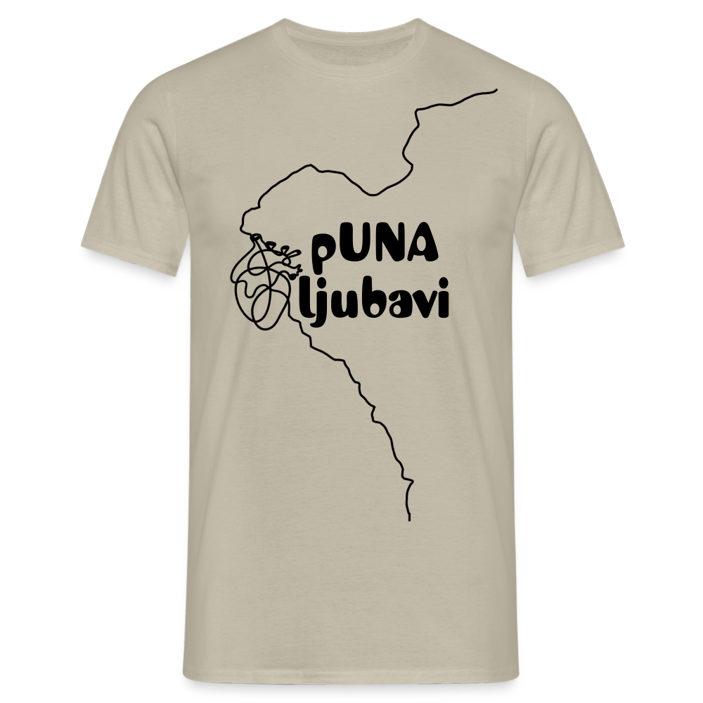Fluß Una Männer T-Shirt - Sandbeige