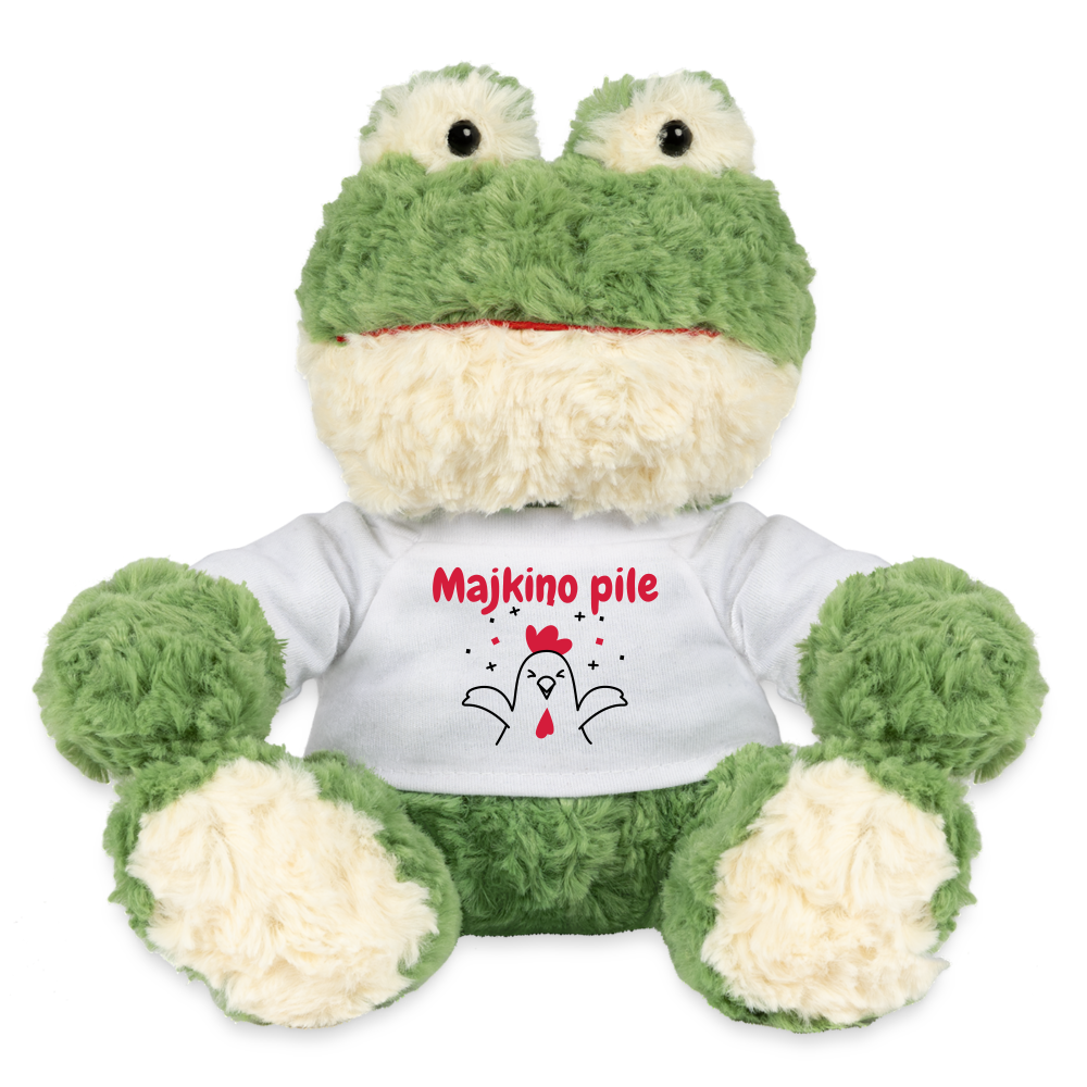Frosch Torge personalisiertes Kinderspielzeug MiniFeet - Weiß