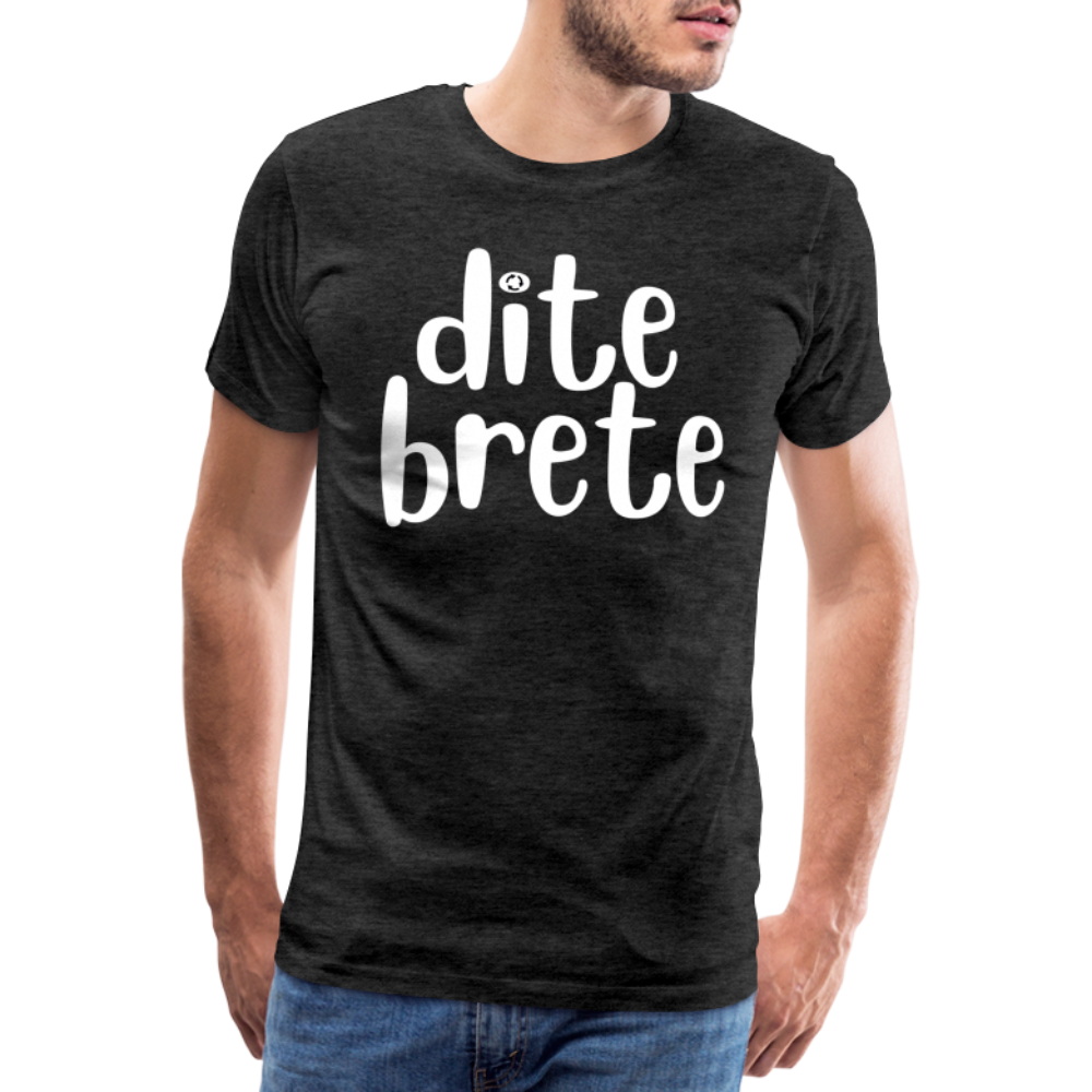 Dite Brete Herren Premium T-Shirt - Anthrazit