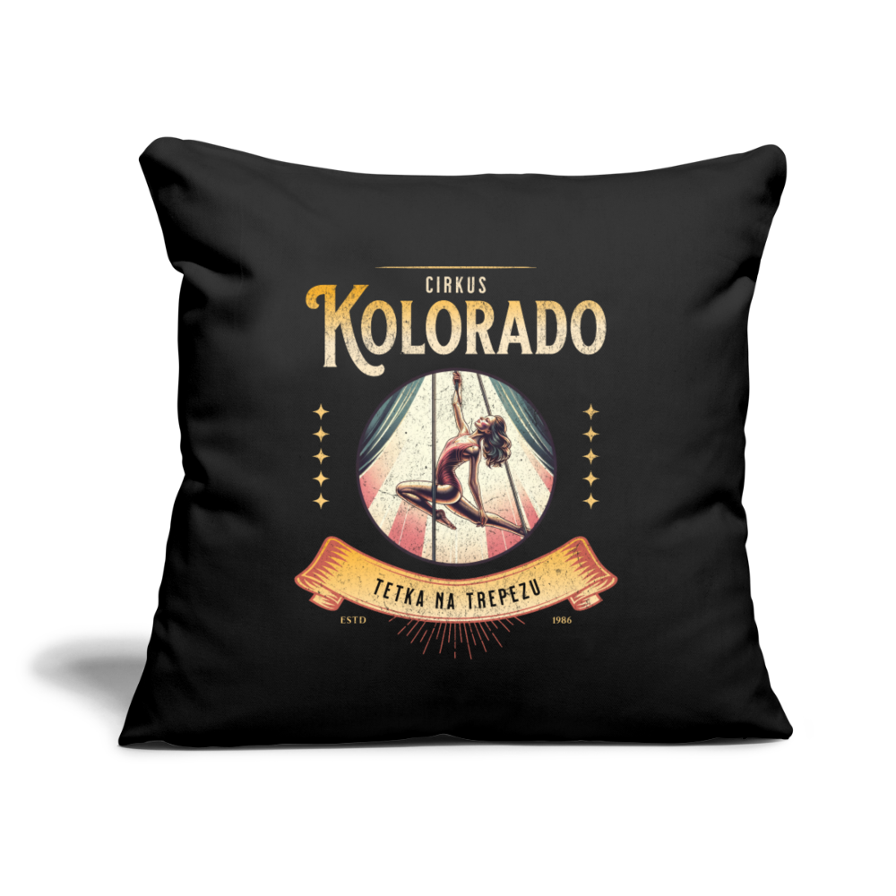 Circus Kolorado Sofakissen mit Füllung 44 x 44 cm - Schwarz