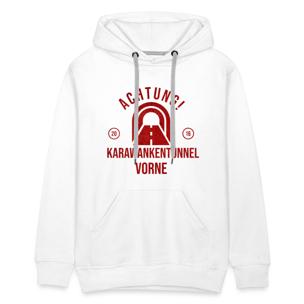 Karawankentunnel Männer Premium Hoodie - Weiß