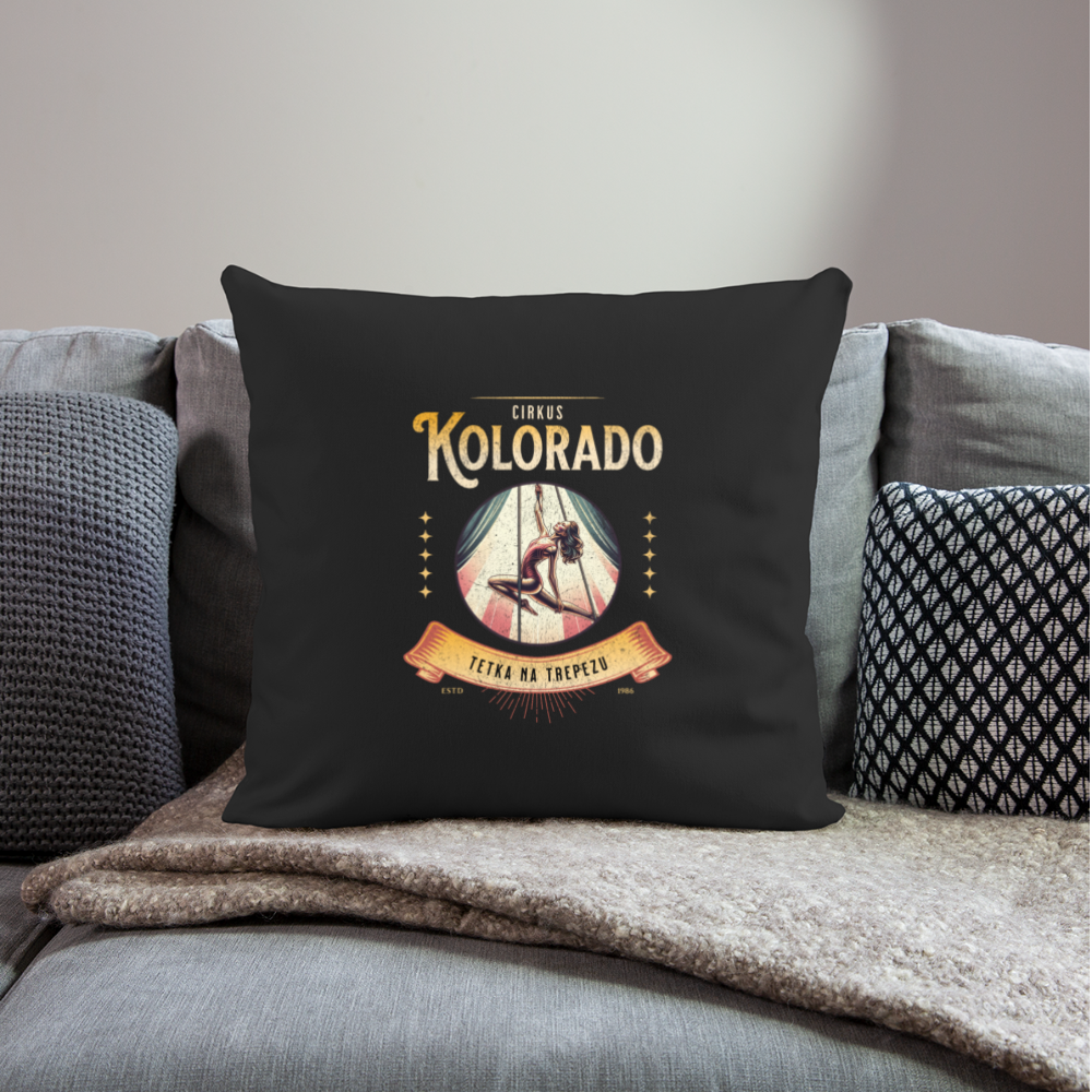 Circus Kolorado Sofakissen mit Füllung 44 x 44 cm - Schwarz