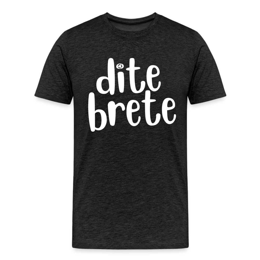 Dite Brete Herren Premium T-Shirt - Anthrazit