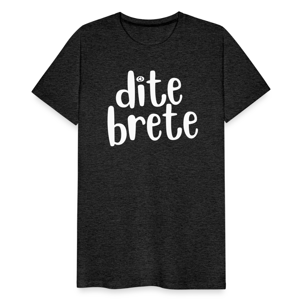 Dite Brete Herren Premium T-Shirt - Anthrazit