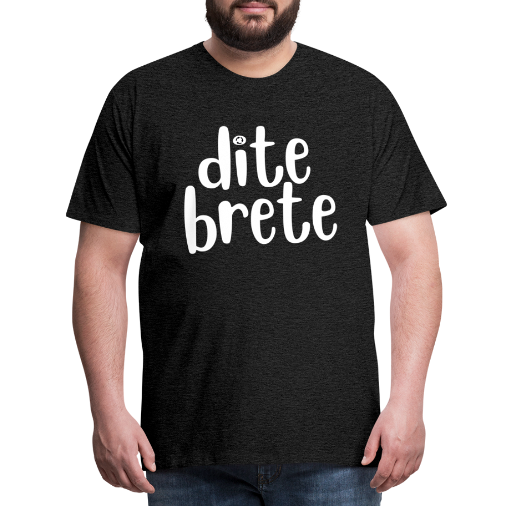 Dite Brete Herren Premium T-Shirt - Anthrazit