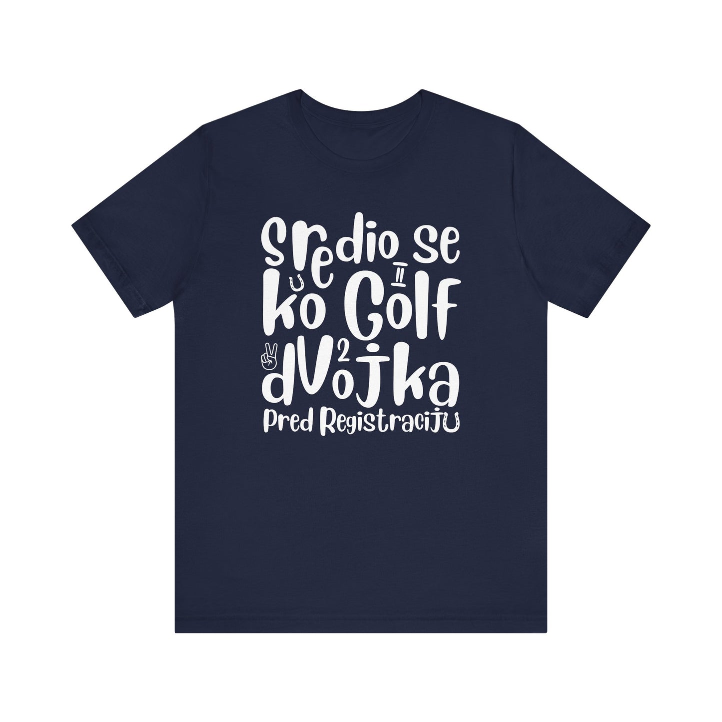 VW Golf 2 bosnisch Lustiges Kurzarm-T-Shirt