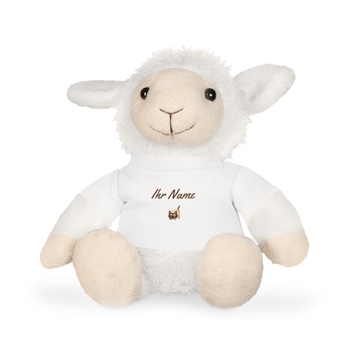 Plüsch-Babyspielzeug als Geschenk mit personalisiertem T-Shirt