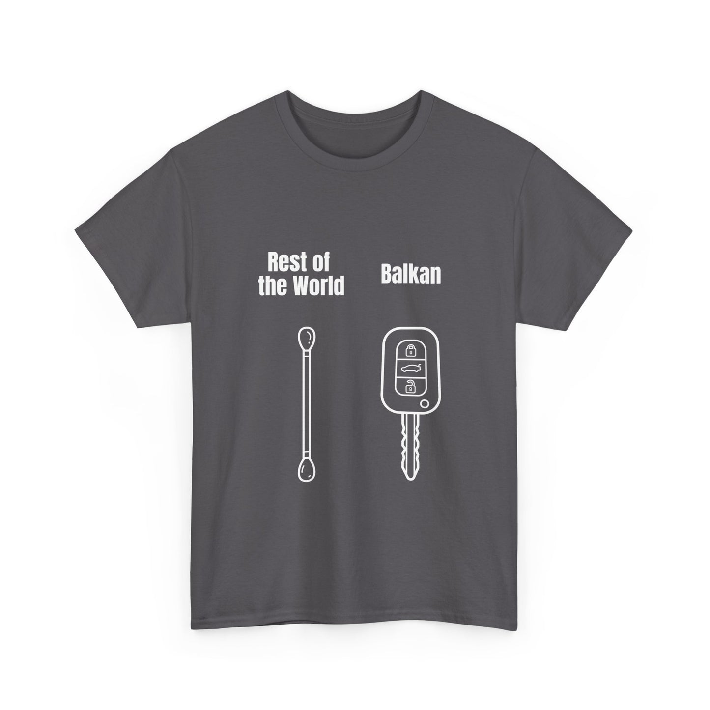 Lustiges Balkan T-Shirt Unisex Schweres Baumwoll-T-Shirt
