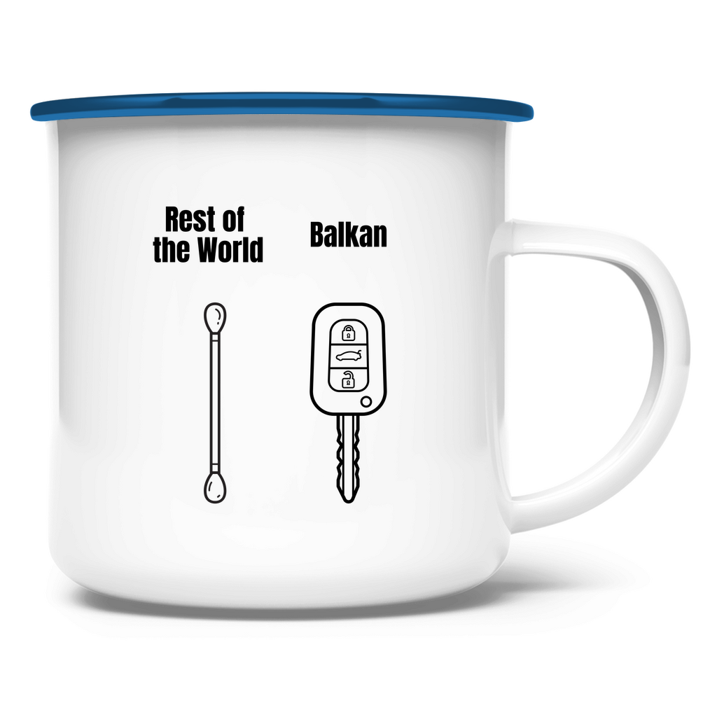 Balkan Style Emaille Tasse