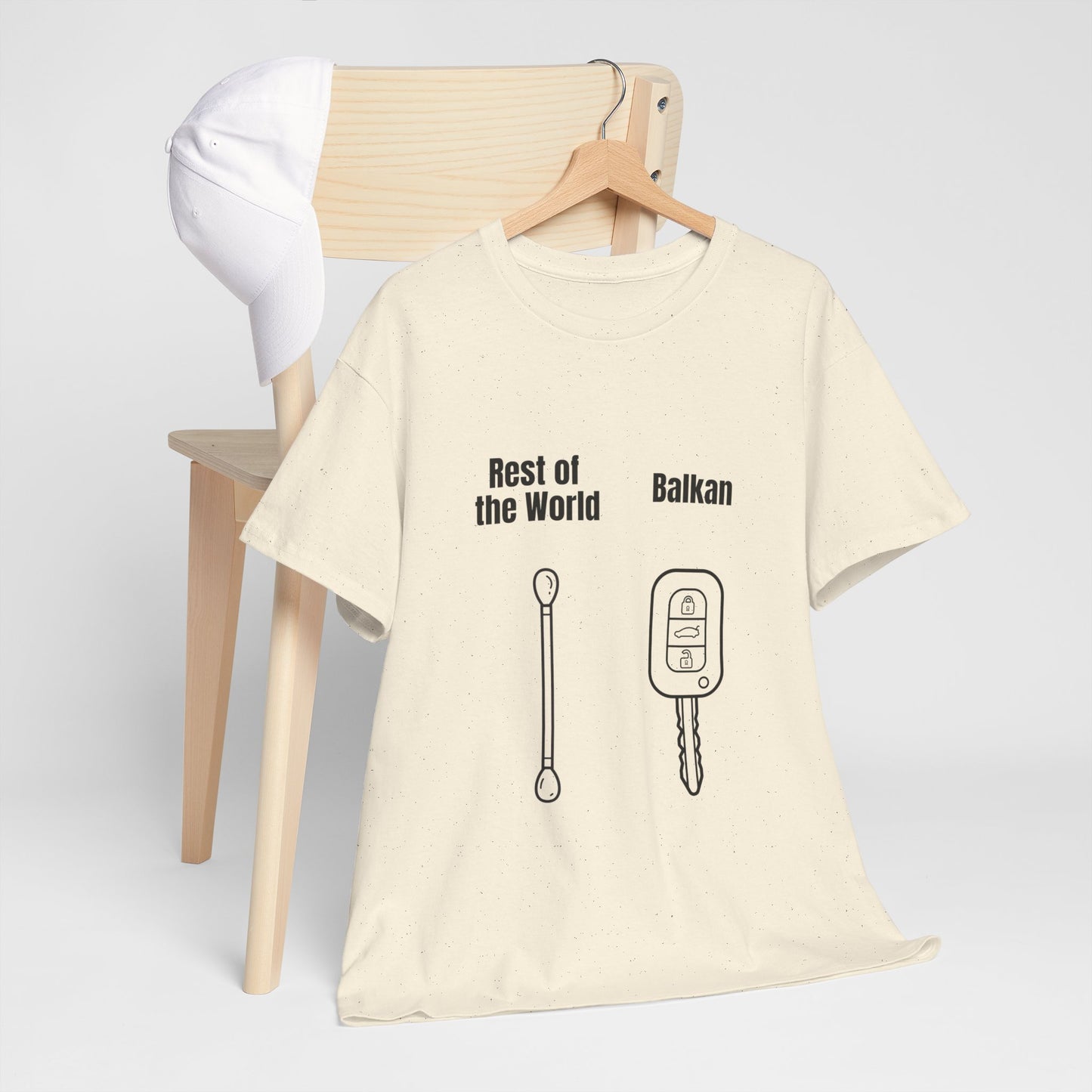 Lustiges Balkan T-Shirt Unisex Schweres Baumwoll-T-Shirt