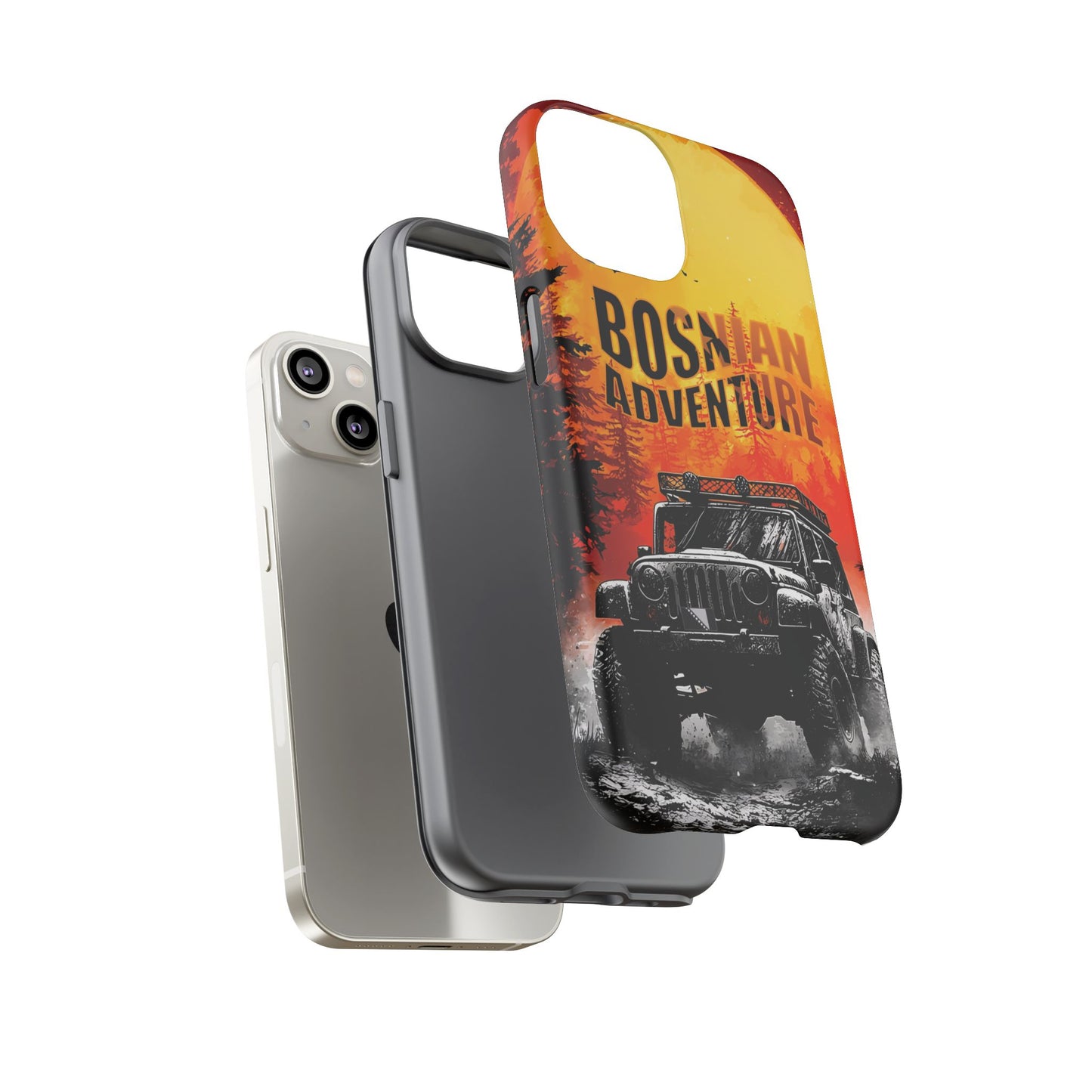 Bosnische Robuste Abenteuer-Hülle für das iPhone 16 & Samsung Galaxy Ultra