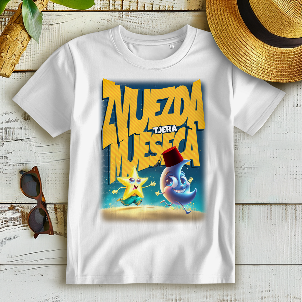 Zvijezda tjera mjeseca Damen Premium Bio T-Shirt