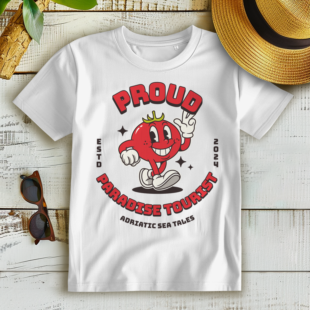 Proud Paradise Tourist Damen Premium Bio T-Shirt