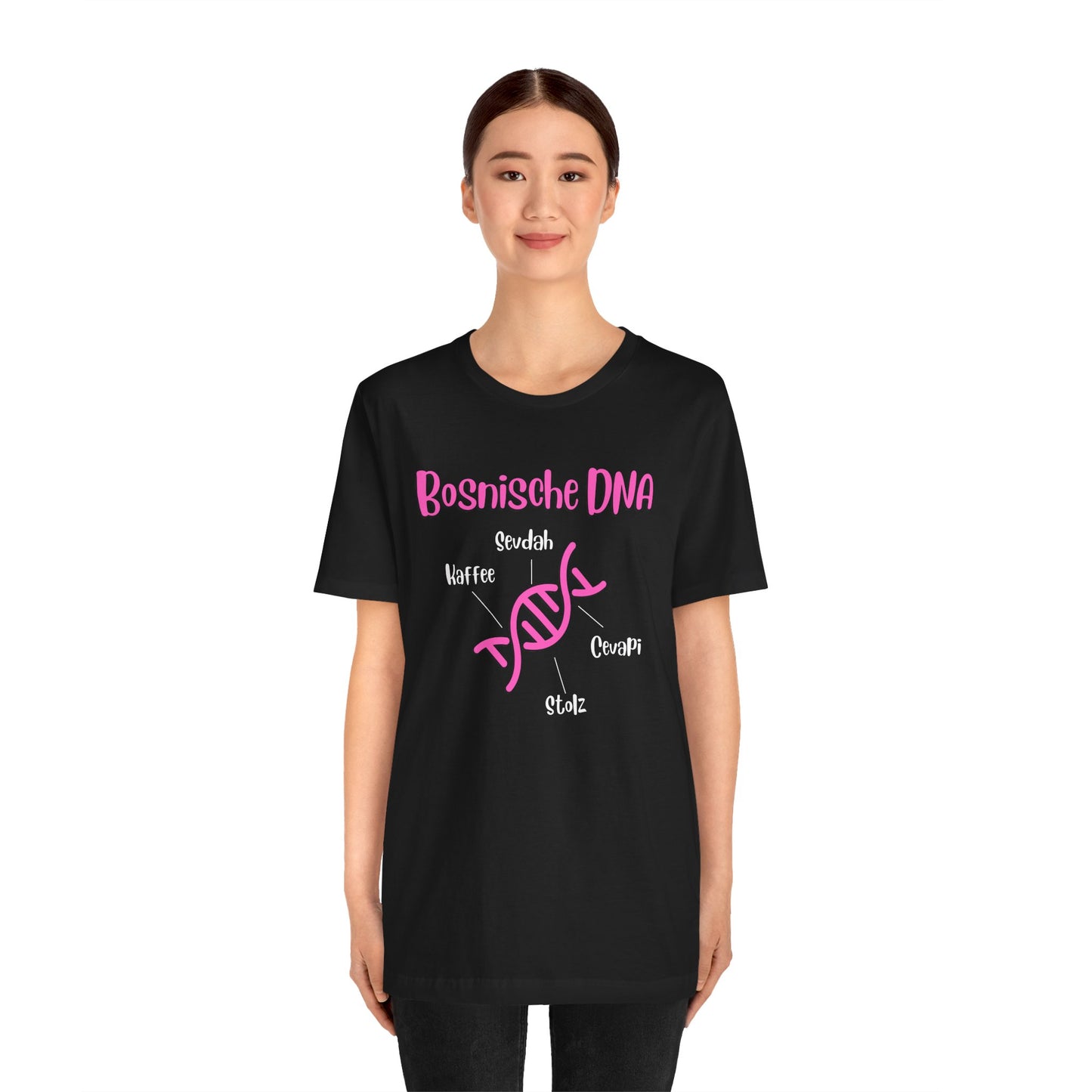 Bosnische DNA Unisex Kurzärmeliges T-Shirt