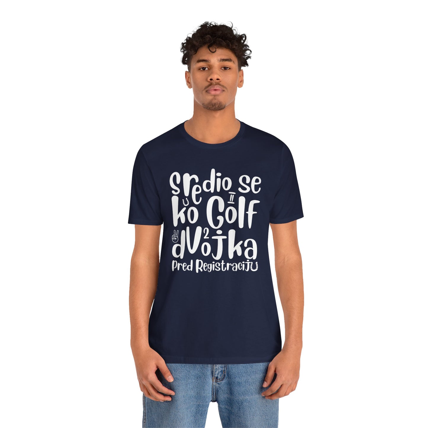 VW Golf 2 bosnisch Lustiges Kurzarm-T-Shirt